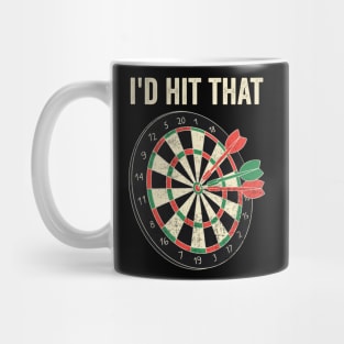 Id Hit That Funny Darts Player Mug